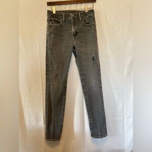 American Eagle Outfitters 28X30 Next Level Flex Gray Distressed Jeans